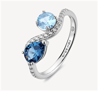 Anello Brosway Donna FANCY - CLOUD LIGHT BLUE in Argento Cubic Zirconia